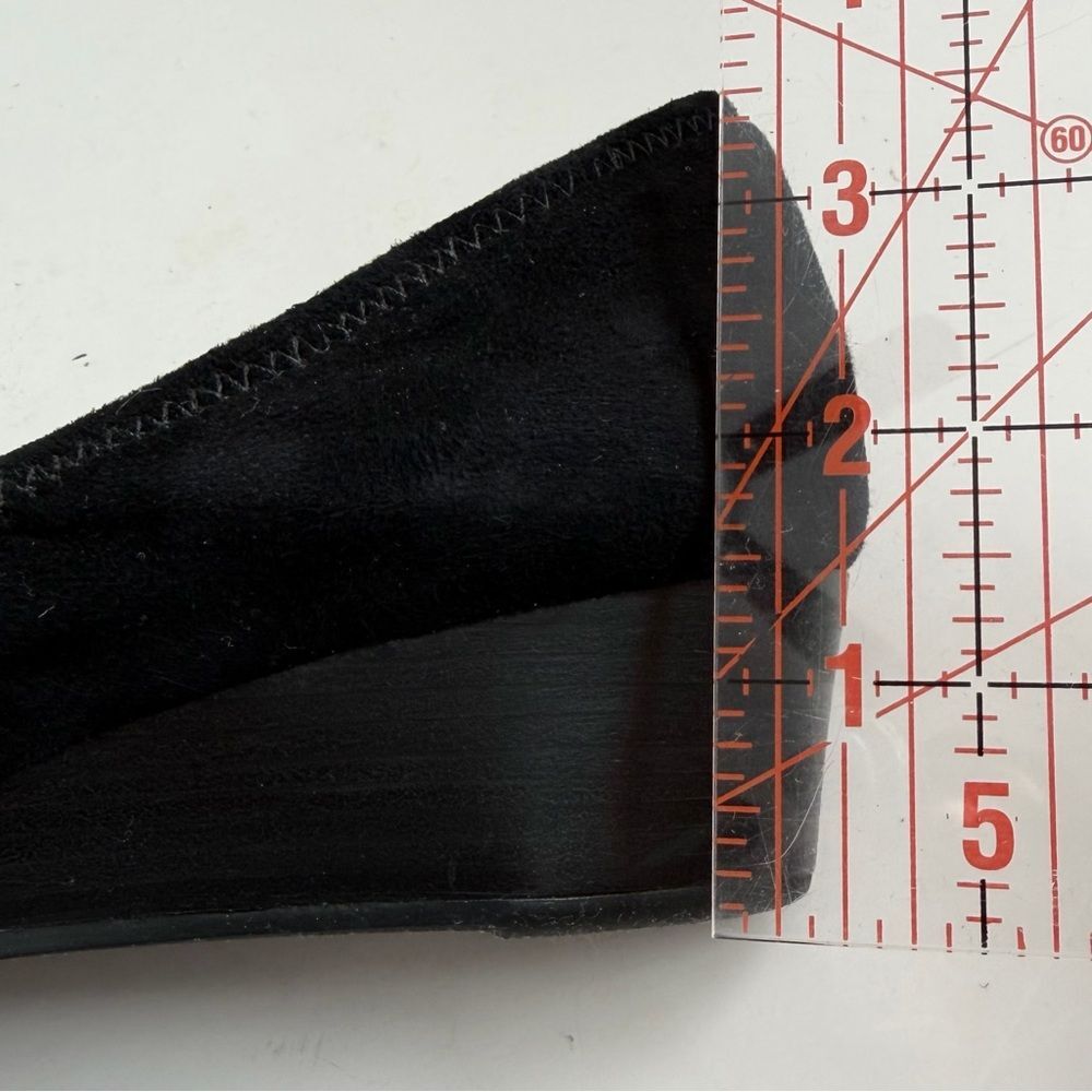 Cole Haan Sadie Wedge Pumps Black Suede Size 7 1/2 - Picture 12 of 12